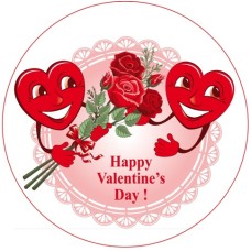RHVal Vafa rotunda Happy Valentines D20cm
